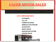 Tablet Screenshot of cayermotor.com